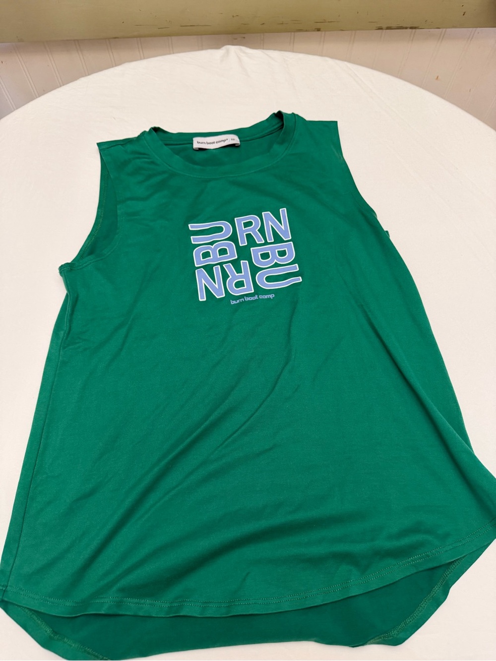 Green Graphic Muscle Tank